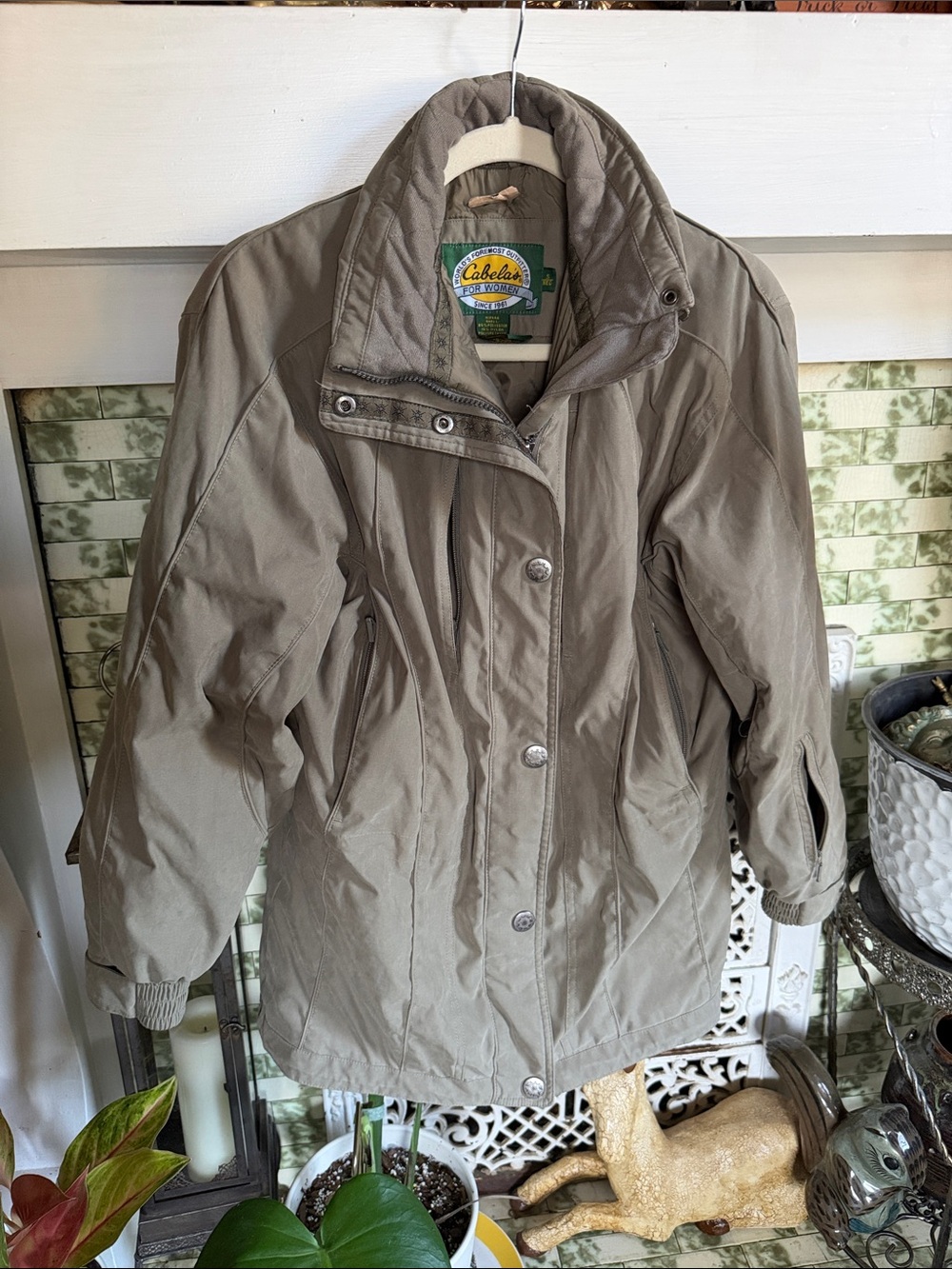 Vintage Thinsulate Cabela’s Light Green Coat/Jacket, Women’s Small